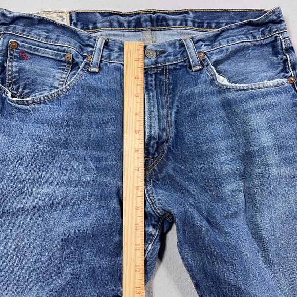 Polo Ralph Lauren Jeans Men 33x30 Relaxed‎ Straight Denim Blue Tag 33x32 - Picture 5 of 14